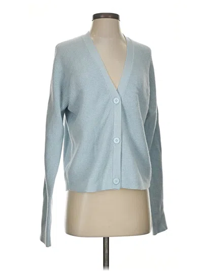 Pre-owned Assorted Brands Cardigan Sweater In Blue