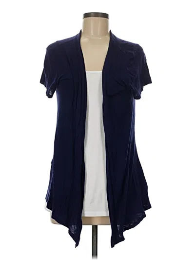 Pre-owned Assorted Brands Cardigan Sweater In Blue