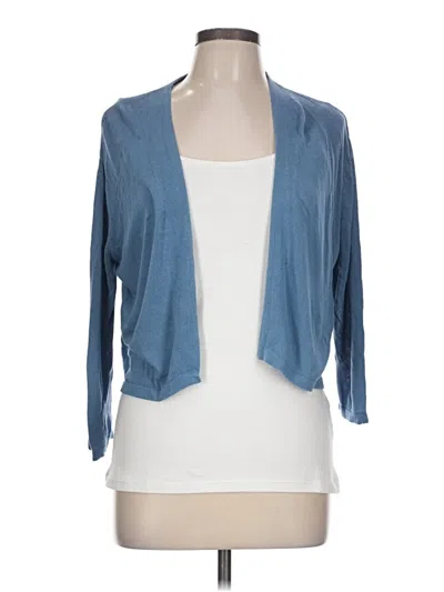 Pre-owned Assorted Brands Cardigan Sweater In Blue