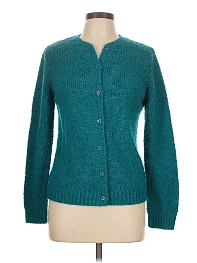 Pre-owned Assorted Brands Cardigan Sweater In Blue