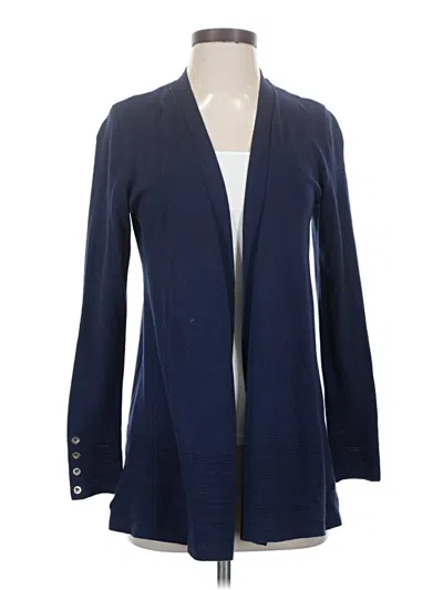 Pre-owned Assorted Brands Cardigan Sweater In Blue