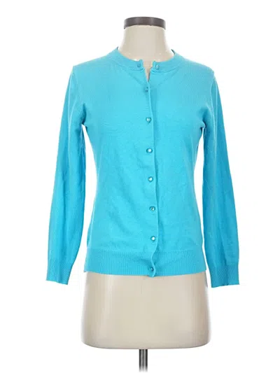 Pre-owned Assorted Brands Cardigan Sweater In Blue