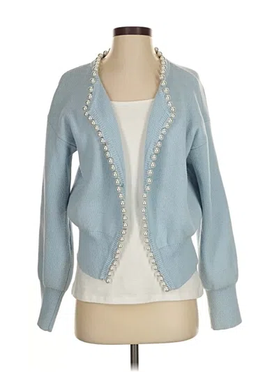 Pre-owned Assorted Brands Cardigan Sweater In Blue