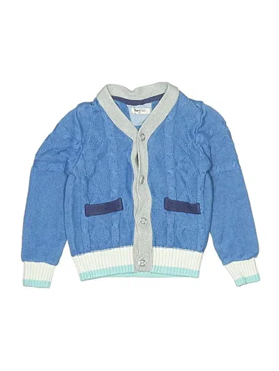 Pre-owned Assorted Brands Kids' Cardigan Sweater In Blue