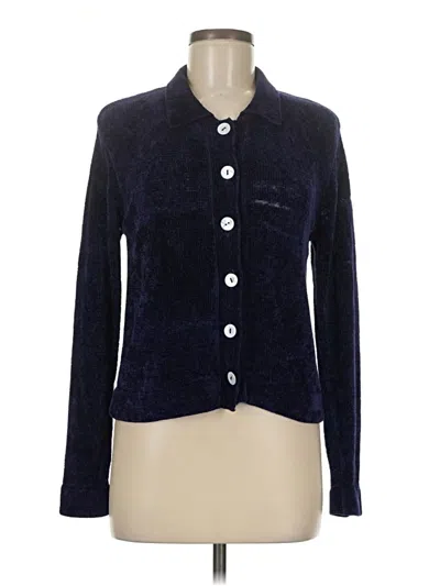 Pre-owned Assorted Brands Cardigan Sweater In Blue