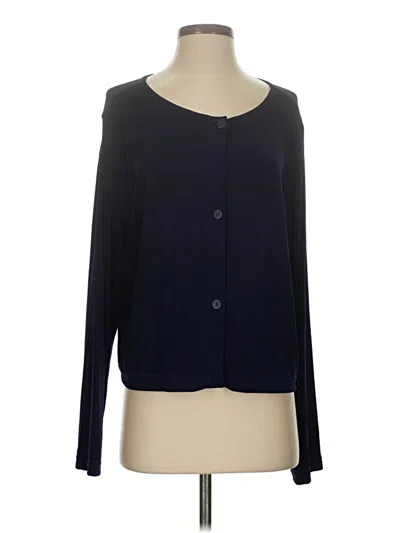 Pre-owned Assorted Brands Cardigan Sweater In Blue