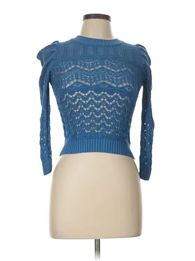 Pre-owned Assorted Brands Cardigan Sweater In Blue