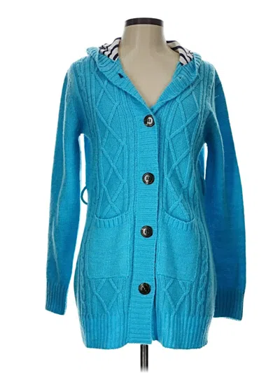 Pre-owned Assorted Brands Cardigan Sweater In Blue