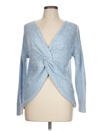 Pre-owned Assorted Brands Cardigan Sweater In Blue