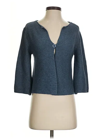 Pre-owned Assorted Brands Cardigan Sweater In Blue