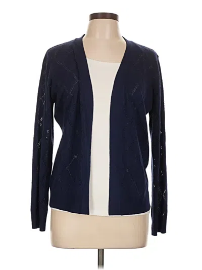 Pre-owned Assorted Brands Cardigan Sweater In Blue