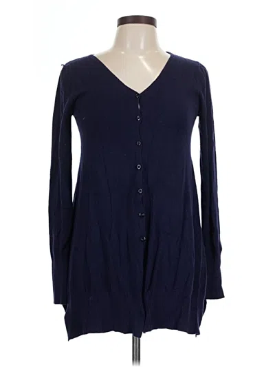 Pre-owned Assorted Brands Cardigan Sweater In Blue