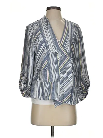 Pre-owned Assorted Brands Cardigan Sweater In Blue