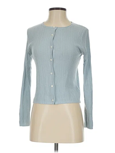Pre-owned Assorted Brands Cardigan Sweater In Blue