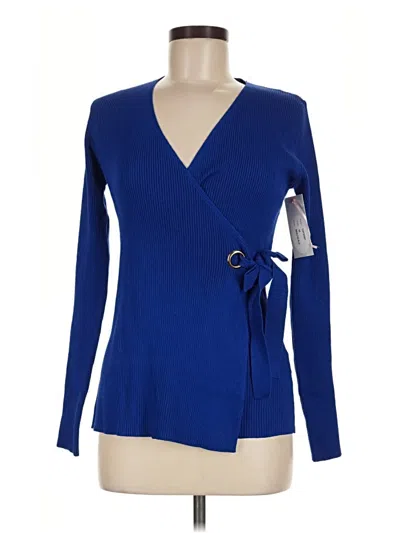 Pre-owned Assorted Brands Cardigan Sweater In Blue