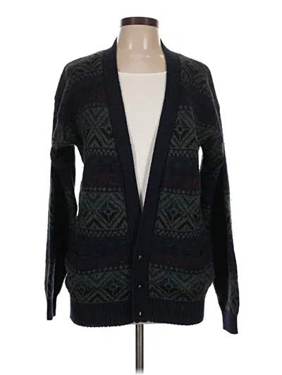 Pre-owned Assorted Brands Cardigan Sweater In Blue