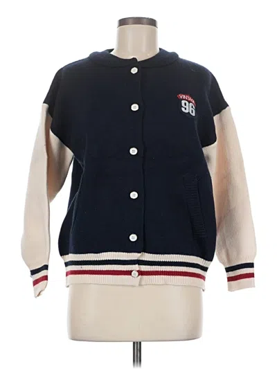 Pre-owned Assorted Brands Cardigan Sweater In Blue
