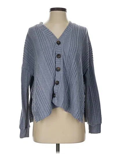 Pre-owned Assorted Brands Cardigan Sweater In Blue