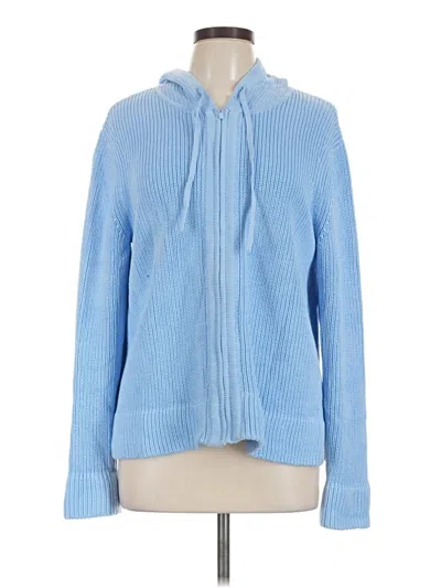 Pre-owned Assorted Brands Cardigan Sweater In Blue