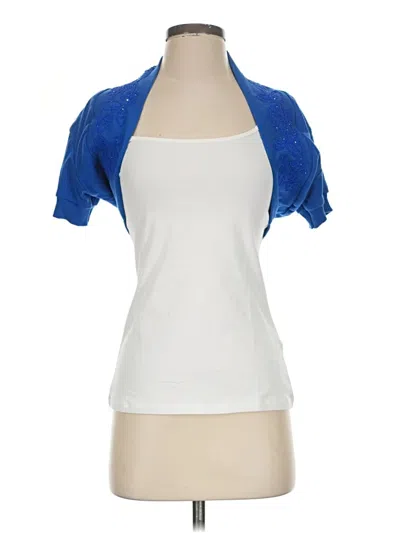 Pre-owned Assorted Brands Cardigan Sweater In Blue