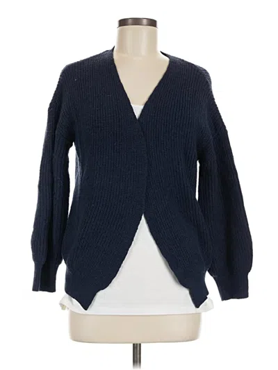 Pre-owned Assorted Brands Cardigan Sweater In Blue