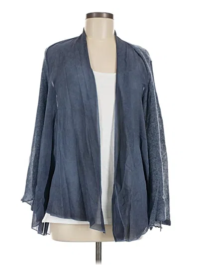 Pre-owned Assorted Brands Cardigan Sweater In Blue
