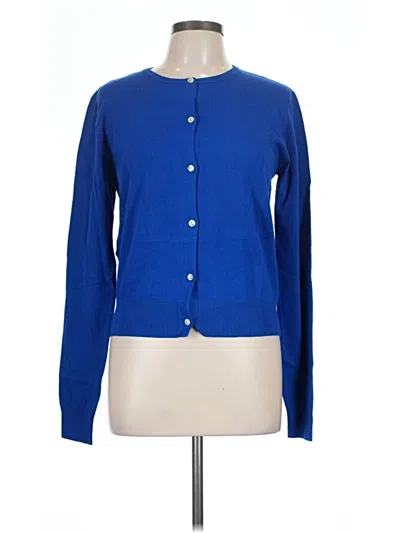 Pre-owned Assorted Brands Cardigan Sweater In Blue