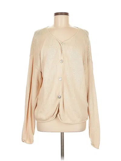 Pre-owned Assorted Brands Cardigan Sweater In Brown