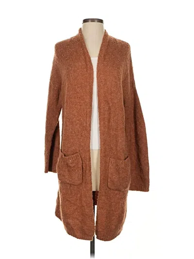Pre-owned Assorted Brands Cardigan Sweater In Brown