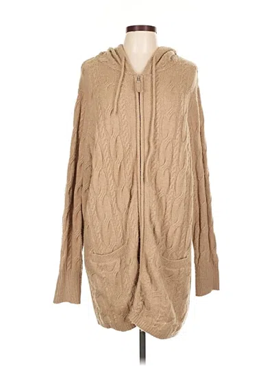 Pre-owned Assorted Brands Cardigan Sweater In Brown