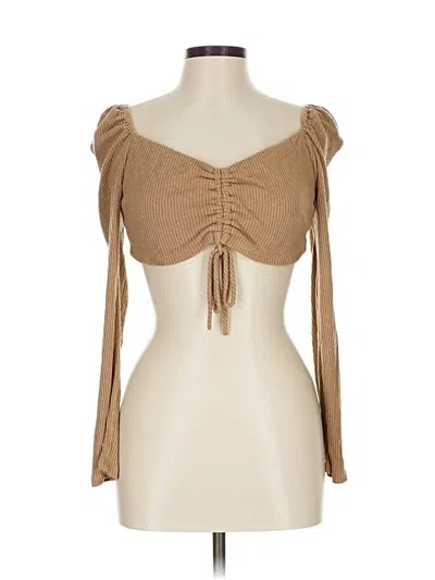 Pre-owned Assorted Brands Cardigan Sweater In Brown