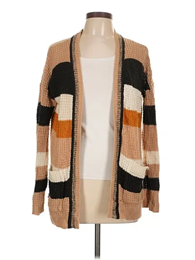 Pre-owned Assorted Brands Cardigan Sweater In Brown