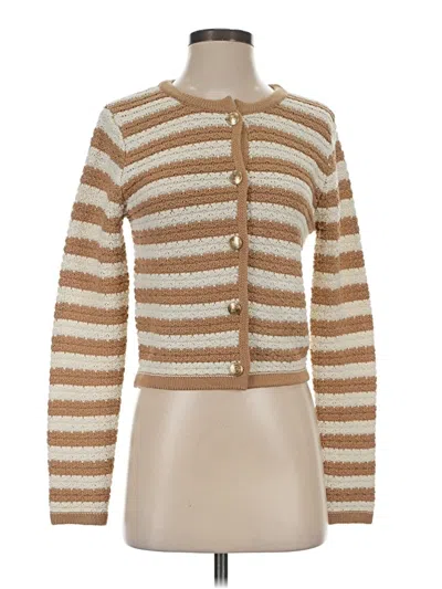 Pre-owned Assorted Brands Cardigan Sweater In Brown