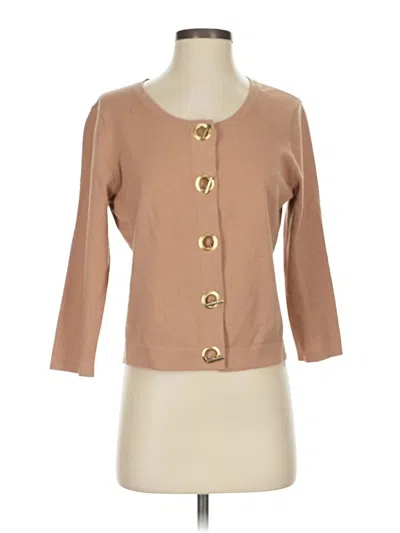 Pre-owned Assorted Brands Cardigan Sweater In Brown