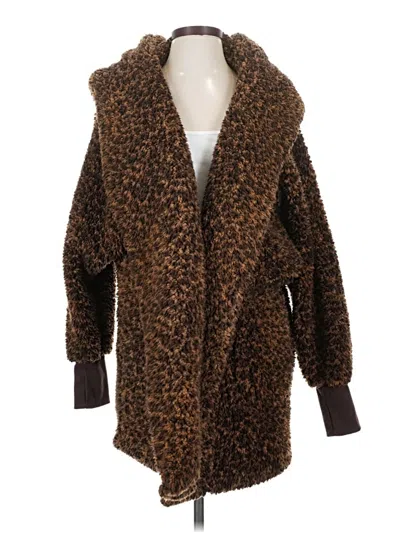 Pre-owned Assorted Brands Cardigan Sweater In Brown