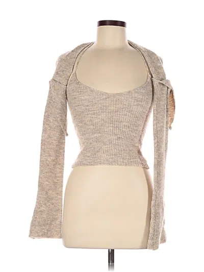 Pre-owned Assorted Brands Cardigan Sweater In Brown