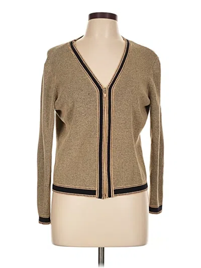 Pre-owned Assorted Brands Cardigan Sweater In Brown