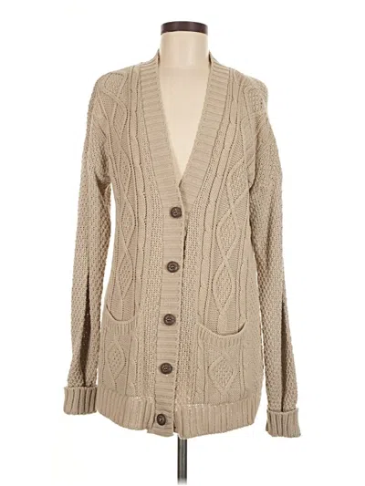 Pre-owned Assorted Brands Cardigan Sweater In Brown