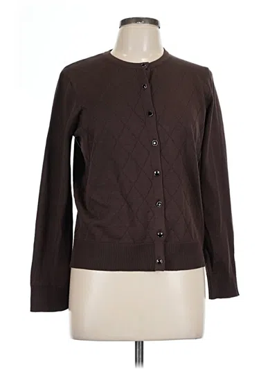 Pre-owned Assorted Brands Cardigan Sweater In Brown
