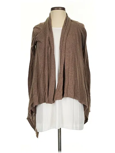 Pre-owned Assorted Brands Cardigan Sweater In Brown