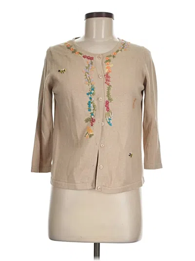 Pre-owned Assorted Brands Cardigan Sweater In Brown