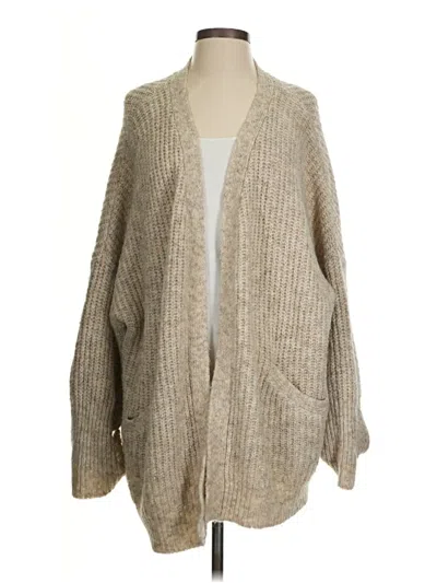 Pre-owned Assorted Brands Cardigan Sweater In Brown