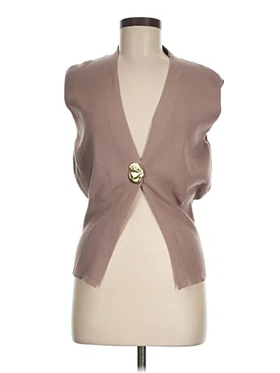 Pre-owned Assorted Brands Cardigan Sweater In Brown