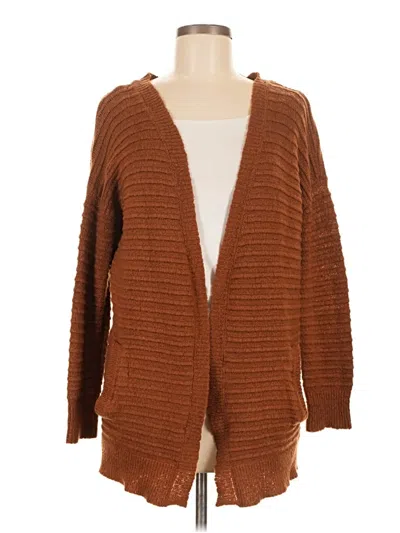 Pre-owned Assorted Brands Cardigan Sweater In Brown