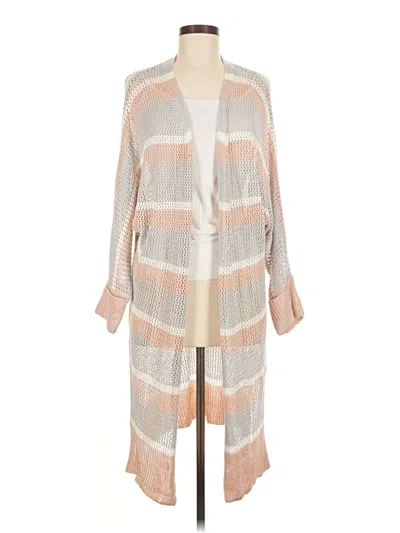 Pre-owned Assorted Brands Cardigan Sweater In Brown