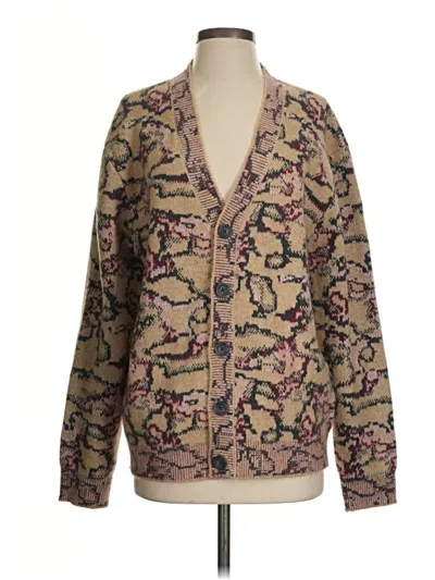 Pre-owned Assorted Brands Cardigan Sweater In Brown