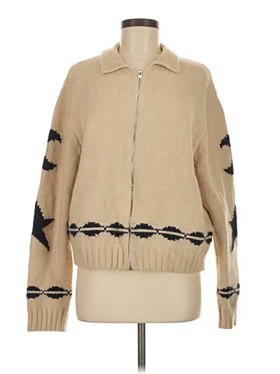 Pre-owned Assorted Brands Cardigan Sweater In Brown