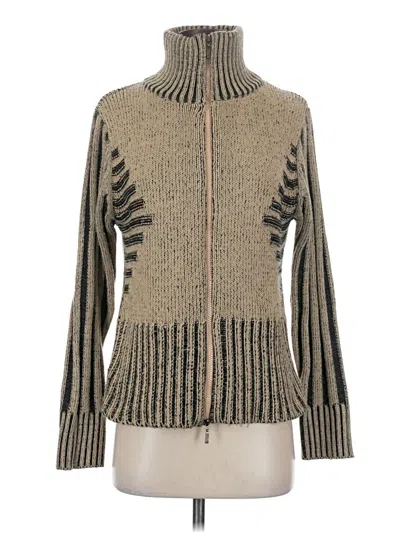 Pre-owned Assorted Brands Cardigan Sweater In Brown