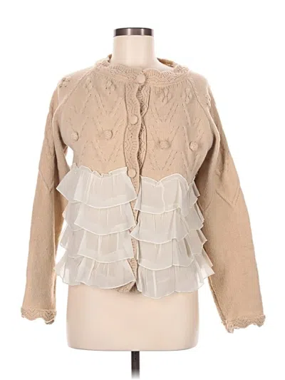 Pre-owned Assorted Brands Cardigan Sweater In Brown