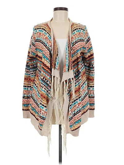 Pre-owned Assorted Brands Cardigan Sweater In Brown